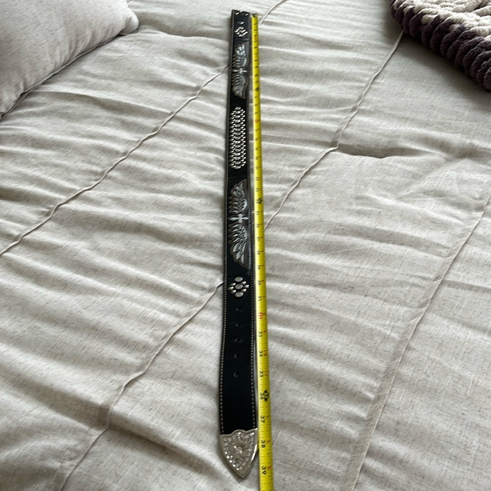 Nocona black crystal accent belt. Add your own buckle for a customized look.